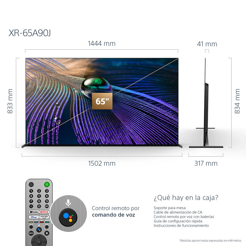 A90J | BRAVIA XR | MASTER Series | OLED | 4K Ultra HD | Alto rango dinámico (HDR) | Smart TV oled a90j